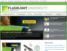 Tablet Screenshot of flashlightuniversity.com